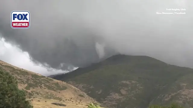 HIGH-ELEVATION TORNADO 🌪️: Incredible video shows a confirmed tornado tearing a