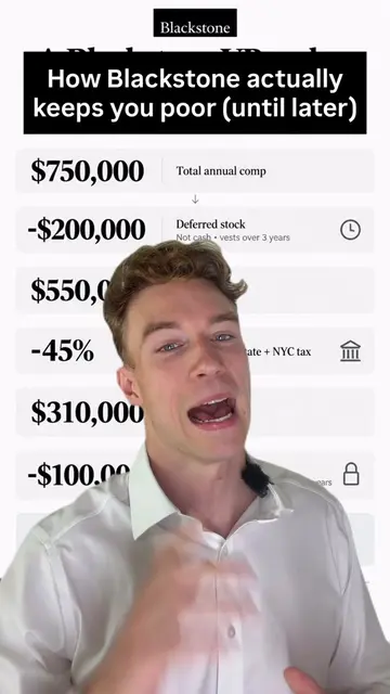 🚨 Blackstone keeps you poor until your deferred comp pays off… then you’re RICH
