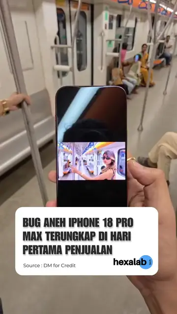 Seorang pengguna melaporkan bug aneh pada iPhone 18 Pro Max yang baru dirilis. V