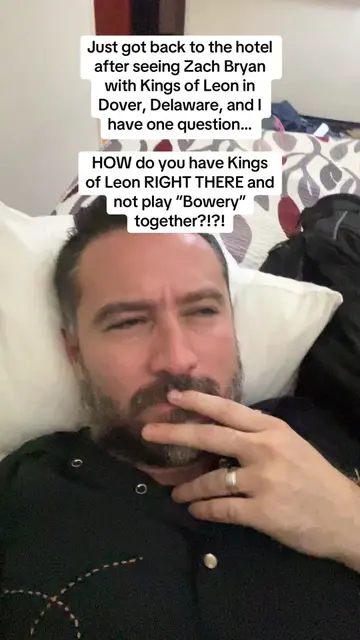 Our group is just plain confused. #kingsofleon #zachbryan #bowery #confused