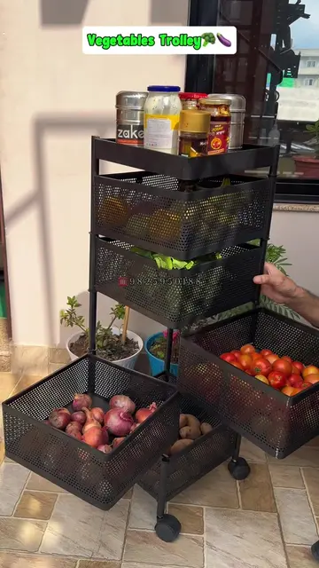 Vegetable Trolley for this festival organize all vegetables in this rack and sav