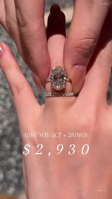 POV: You wanted a 5CT ring… but one ring still didn’t feel complete. ✨ This set 