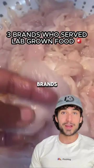 Here are three brands out of served lab ground food to customers. It’s so crazy 