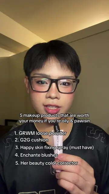 These are oily and pawisin proof😮‍💨 #gwrm #glad2glow #happyskin #enchanteblush
