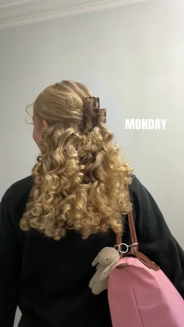 hair of the week 🫶🏻🎀 #hair #hairinspo #schoolhair #hairstyle #blonde 
