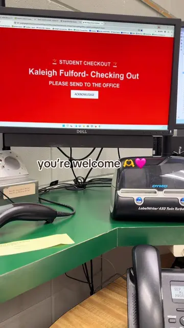 front office school secretaries, iykyk 😅 I created a system for checkouts that 
