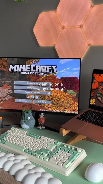 I love a cozy minecraft morning 🌧️🍁 #CozyGaming #Minecraft #Homebody #CozyAest