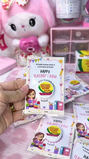 A little something to say “Thank you, Teacher!” 🥰🍃💖 A mini Katinko with a spe