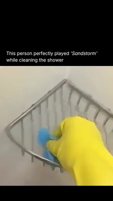 Cleaning the shower has never sounded this good 😂 What started as a normal clea