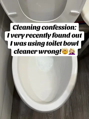 How many of you knew you’re supposed to leave toilet bowl cleaner sitting in the