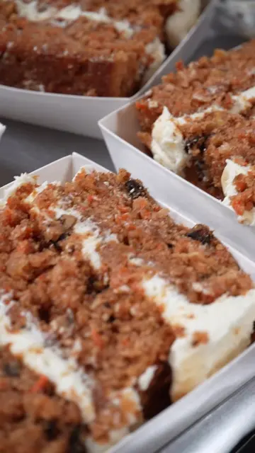 Layered Carrot Cake 🥕🍰 Have you tried our delicious new layered carrot cake ye