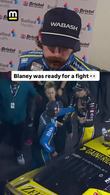 Ryan Blaney was not happy after contact with Carson Hocevar. What happened after