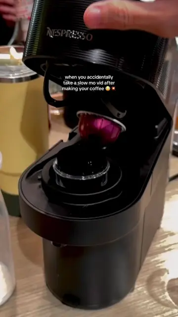 First time using a Nespresso Vertuo coffee machine and the violent ejection of t