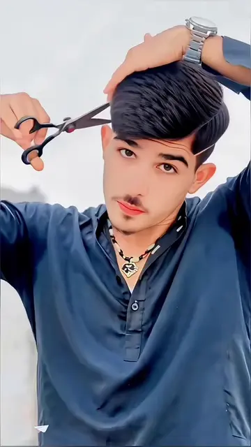 AI haircut effect ✂️ how to cut your own hair 👀DIY short‑hair trend tutorial, l