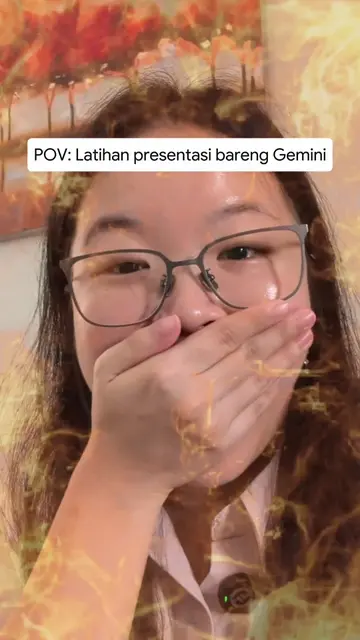 POV: Latihan presentasi dikritik Gemini, tapi mental jadi siap tempur 😅💪🏻 Sav