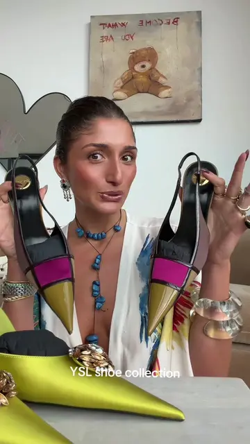 Which pair is your fav? Here to prove the YSL isn’t just black!!!! #ysl #heelcol
