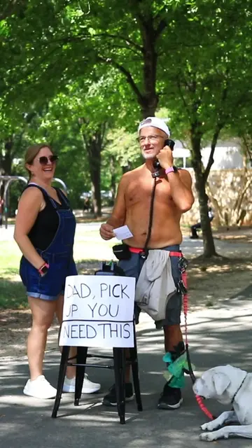 “What am I carrying right now?” His answer was something I think a lot of dads w