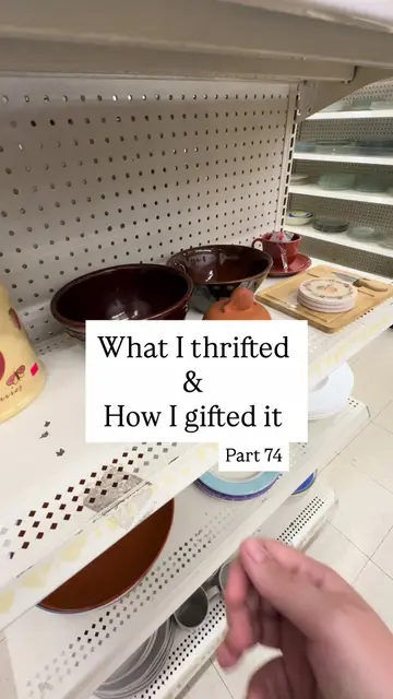 The easiest thrifted host gift, ever!! And most affordable. Lmk if you try. #thr