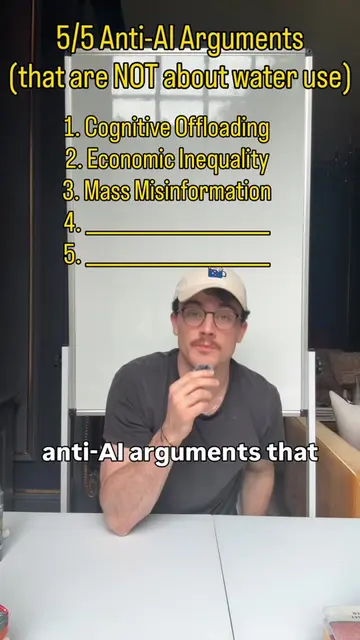 5/5 anti AI arguments (that aren’t about water use). Inspo from: @.politicallysp