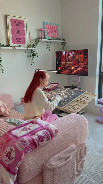 Cozy puzzle time just got better with @All4jigOfficial 🧩🎀 Love how easy it is 