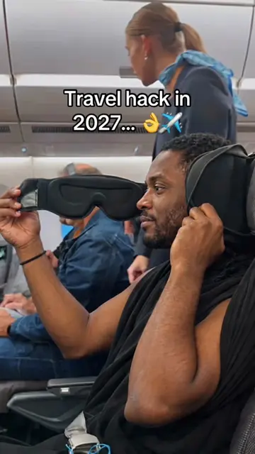 You finally found the travel hack that makes long flights bearable 😭✈️ #travelh