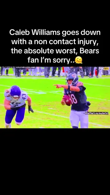 #bears #calebwilliams #hurt #foryou #foryoupage you never want to see this, the 