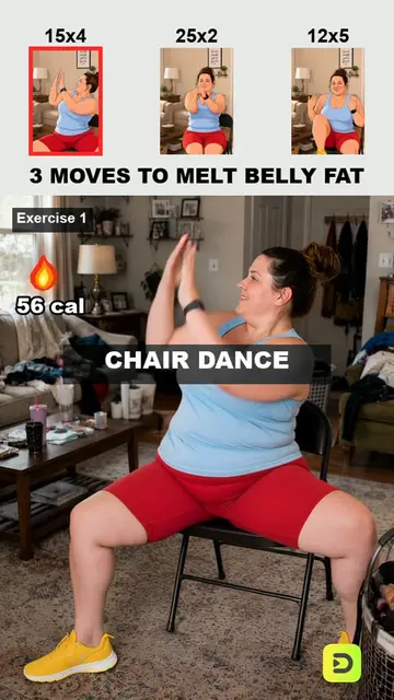 Seated moves, steady rhythm, and a low-impact burn you can actually follow 💃 Tr