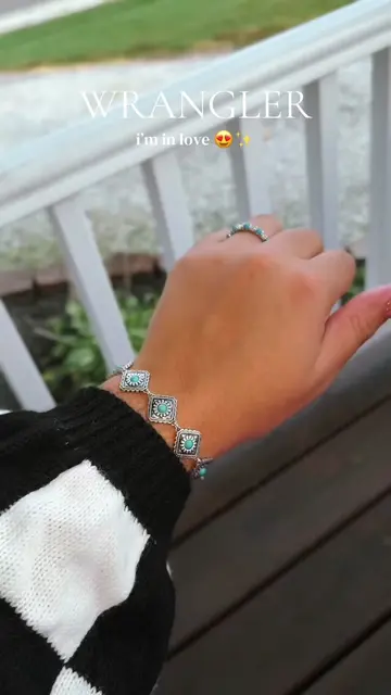 this Wrangler bracelet 😍🤠 the turquoise details are EVERYTHING ✨ #Wrangler #Wr
