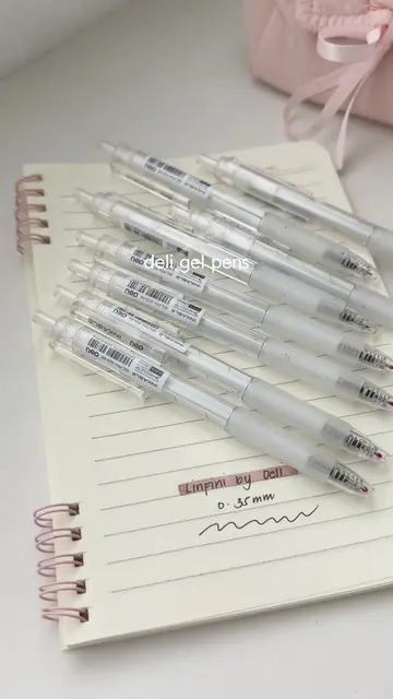 Deli viral gel pen smudge proof recommendation for students #delipens #deliballp