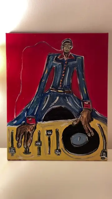 prints are coming 27th Sep!! #dj #art #oilpainting #vibe #fyp 