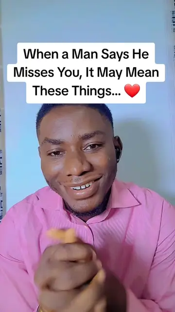 When a Man Says He Misses You, It May Mean These Things… ❤️ 💕 He genuinely enjo