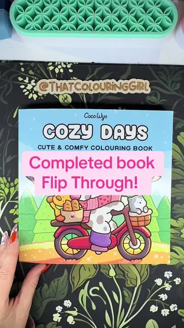 My third ever completed colouring book! Start to finish!! I did it! This is acoc