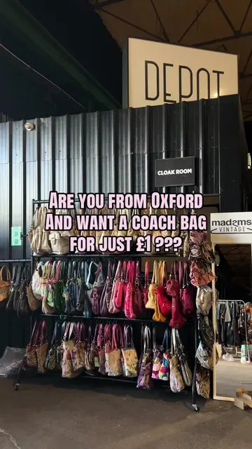 oxford it’s your turn for 2 £1 coach bags  !!! #popupmarket #vintagemarketuk #vi