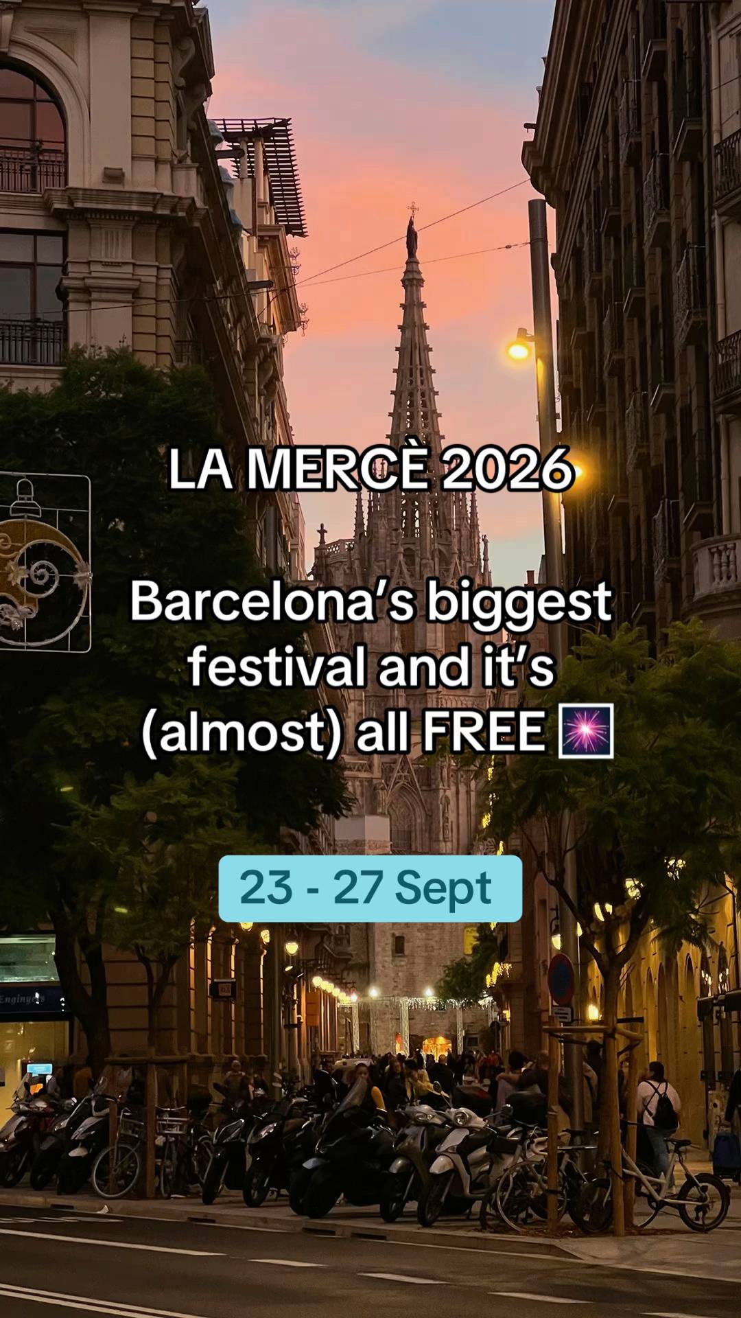 Free things to do in Barcelona this weekend 🎆 La Mercè 2026 is the city’s bigge