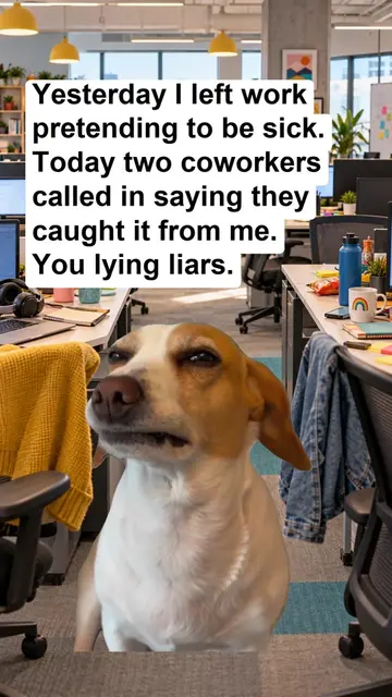 Apparently my fake illness is contagious. #coworkerhumor #workbestie #officememe