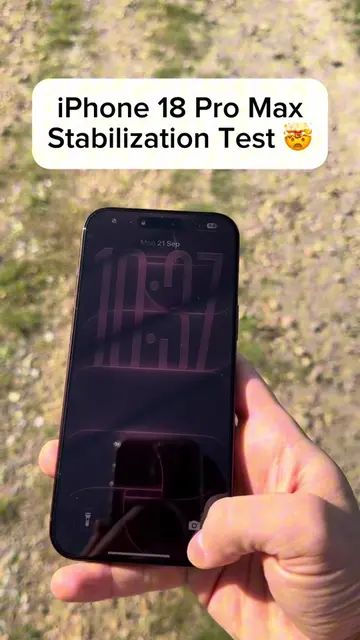 iPhone 18 Pro Max Stabilization Test 🤯 #iphone18 #iphone18pro #stabilization #i