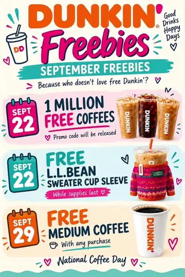 update: code is JUST4U for the 1 million free coffees moved from 22nd to 24th ca