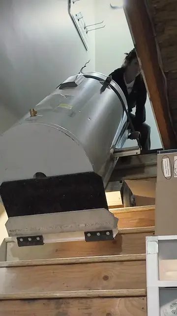 The nice thing about the Powermate is that it clears the stair nosing rather tha