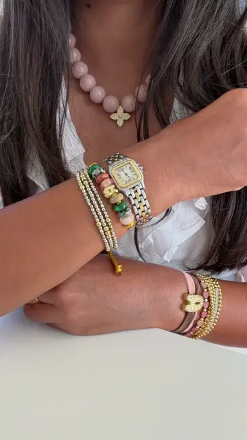 My viral satin initial bracelet got a fall upgrade!  All materials to make this 