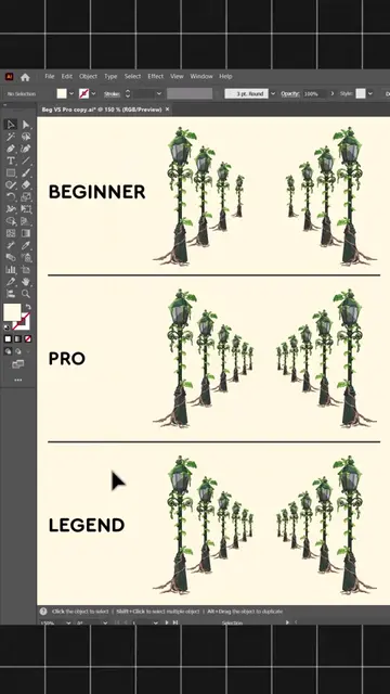 How to transform repeat in Adobe illustrator. Follow for more tips #graphicdesig