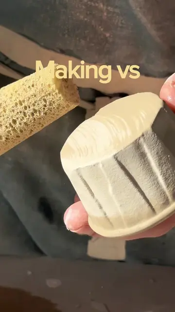 Making vs actually using our viral Ceramic Sauce Pots… 👀 Want one? Find them on