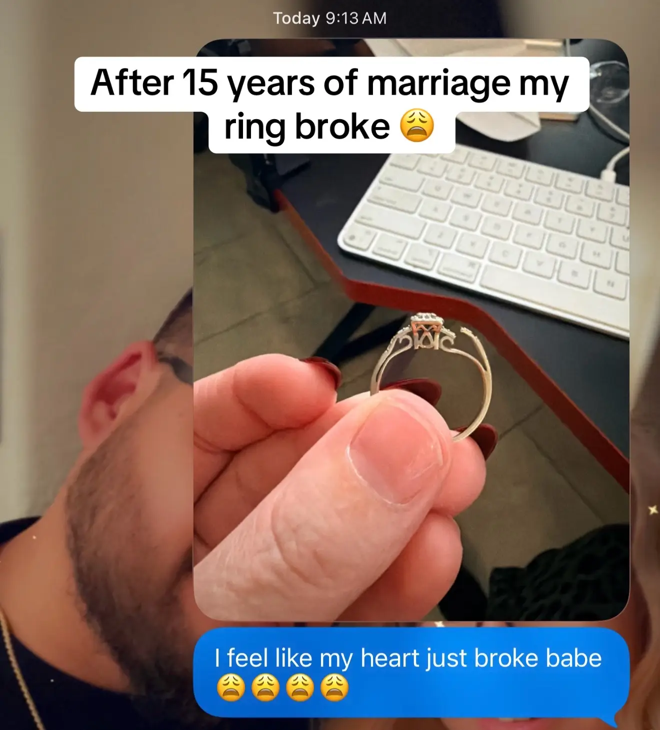 After 15 years of marriage and 5 c sections I think I deserve a little ring upgr