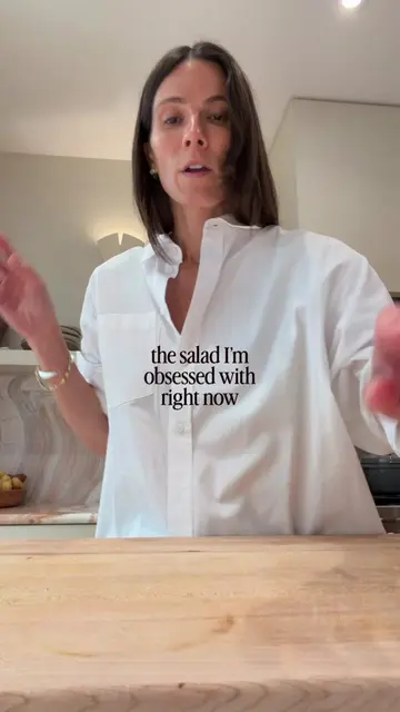 I am OBSESSED with this salad right now. Crunchy, briny, salty, and it comes tog