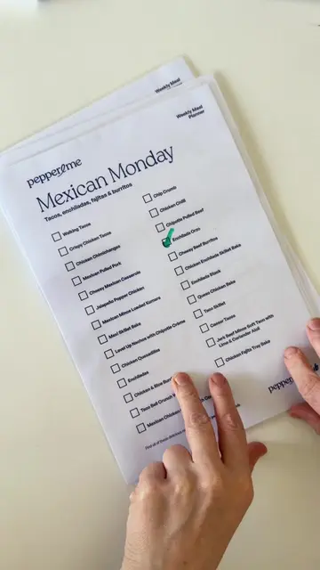 WEEKLY MEAL PLAN HACK 🌶️ This is our latest weekly meal planning hack! Inspired
