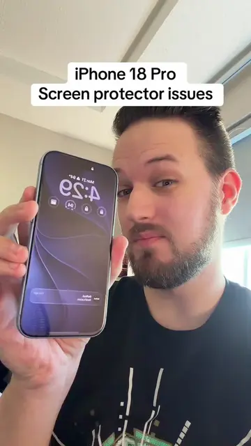 iPhone 18 Pro screen protector problems #iphone18pro #screenprotecter 