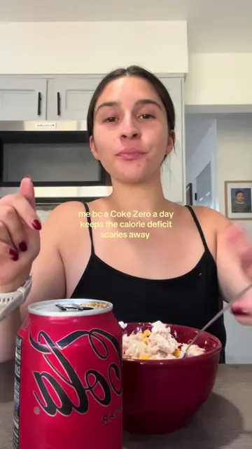 WEEK 2 of my caloric deficit and ya girl is feeling it 🤣 live laugh Coke Zero  