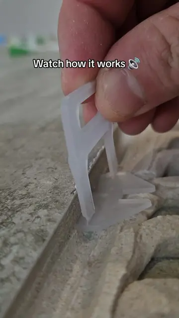 Tile levelling clip in action. Sound on for this one 🔊 #tilework #tools #DIY #a