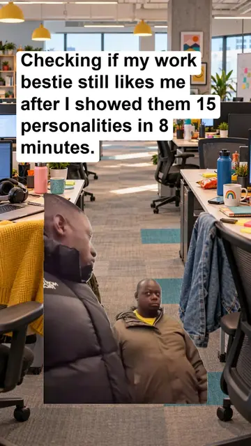 Please confirm we’re still ride or die. #coworkerhumor #workbestie #officememes 