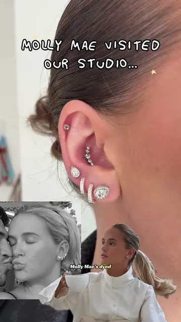 We couldn’t believe it!👀🤣✨ Our client has mastered the Molly Mae ear stack, we