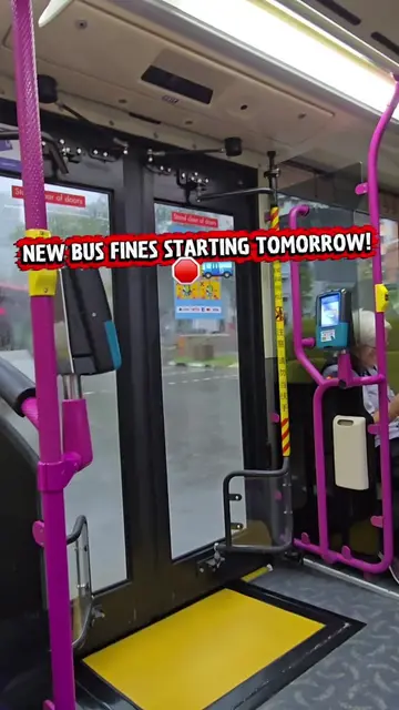 POV: Singapore bus laws are changing tomorrow. Keep it simple and remember the f